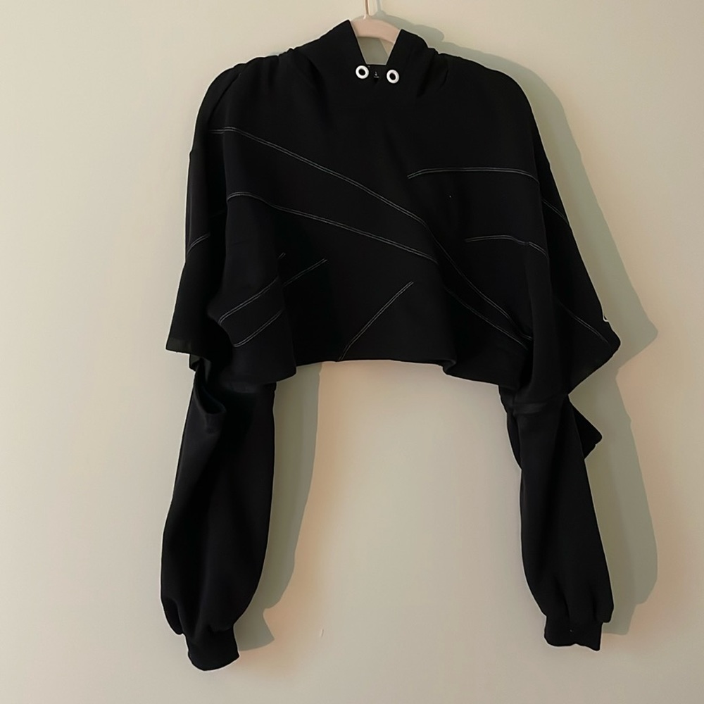 Reebok x Cardi B cropped sweatshirt